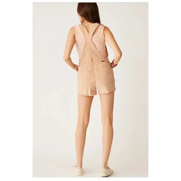 NWT Carve Designs Women's 6 Jason Overall Short Washed Pink Organic MSRP$115 - Picture 5 of 17